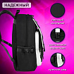 Рюкзак BRAUBERG FUSION универсальный, USB-порт, черный с белыми вставками, 45х31х15 см, 271657