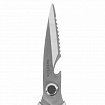Ножницы кухонные DASWERK (ДАСВЕРК), 210 мм, с открывашкой, зазубренные, металлические ручки, 608901