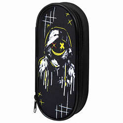 Пенал-футляр BRAUBERG, 1 отделение, органайзер, полиэстер, 22x9х5 см, "Watch out", 273567