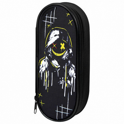 Пенал-футляр BRAUBERG, 1 отделение, органайзер, полиэстер, 22x9х5 см, "Watch out", 273567