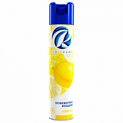Освежитель воздуха аэрозольный 300 мл, RIO ROYAL (Рио Роял), "Лимон"