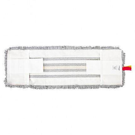 Насадка МОП плоская для швабры/держателя 40 см, ТИП У/К, хлопок/микрофибра, СЕРАЯ, LAIMA EXPERT, 606629