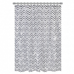 Шторка для ванной ПОЛИЭСТЕР, 180х180 см, кольца в комплекте, УЗОРЫ, PRIMILA (ПРИМИЛА), 700078