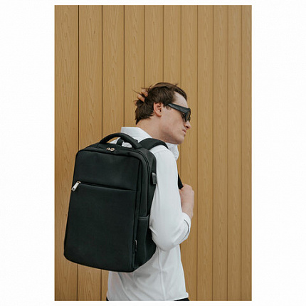 Рюкзак BRAUBERG FUNCTIONAL с отделением для ноутбука, USB-порт, багажная лента, "Firm", 43x30x15 см, 272576