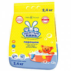 Стиральный порошок для всех типов стирки 2,4 кг, УШАСТЫЙ НЯНЬ, 10137, 01013