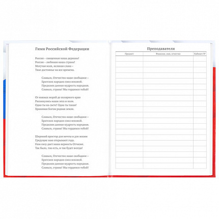 Дневник 5-11 класс 48 л., твердый, BRAUBERG, глянцевая ламинация, с подсказом, "Герб", 106625