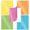 Тетрадь пластиковая обложка (НЕОН) 12 листов, линия, BRAUBERG "Smart Cover", АССОРТИ (микс в спайке), 405026