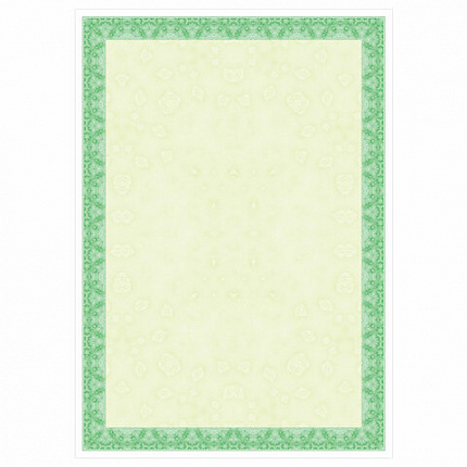 Сертификат-бумага для лазерной печати BRAUBERG, А4, 25 листов, 115 г/м2, "Зеленый интенсив", 122623