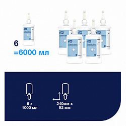 Картридж с жидким мылом одноразовый Tellus/TORK (Система S1) Advanced, 1 л, гигиенический эффект, 420820, 420820,420821