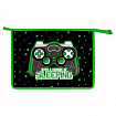 Папка для тетрадей ЮНЛАНДИЯ А4, 1 отделение, пластик, на молнии, "Gaming", 272142