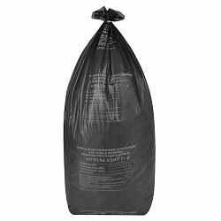 Пакеты для медицинских отходов КОМПЛЕКТ 100 шт., класс Г (черные) 100 л, 60х100 см, 12 мкм, ПТП "Киль"