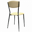 Стул для столовых, кафе, дома РС23, серебристый каркас, экокожа бежевая