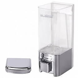 Дозатор для жидкого мыла LAIMA, НАЛИВНОЙ, 0,48 л, хром, ABS-пластик, 605053