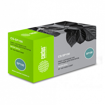 Тонер-картридж CACTUS (CS-SP100) для RICOH Aficio SP100/100SU/100SF, ресурс 2000 стр.