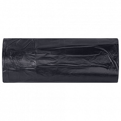 Мешки для мусора 60 л, черные, в рулоне 20 штук, сверхпрочные, ПВД 45 мкм, 50x70 см, LAIMA, 702654