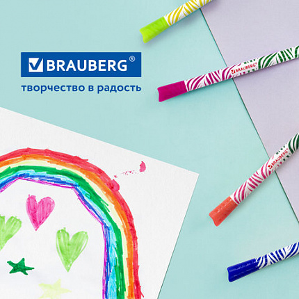 Фломастеры двусторонние утолщенные BRAUBERG "PREMIUM" "BI-COLOR", 10 шт., 20 цветов, двухцветные, вентилируемый колпачок, 151945
