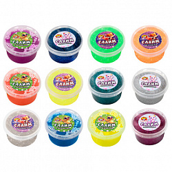 Слайм МИКС, 200 г, АССОРТИ, 3 вида, JOLLY JOT (ДЖОЛЛИ ДЖОТ), 667322