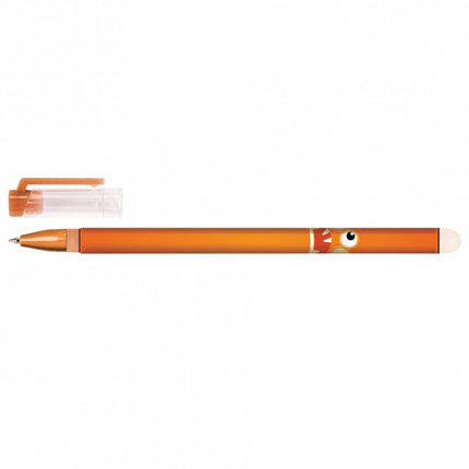 Ручка стираемая гелевая ЮНЛАНДИЯ "Монстрики", корпус ассорти, СИНЯЯ, узел 0,5 мм, линия письма 0,35 мм, 144242