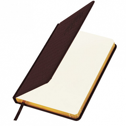 Ежедневник датированный 2026, А5, 138x213 мм, BRAUBERG "Comodo", под кожу, коричневый, 117051