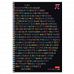 Тетрадь А4 80 л., HATBER, гребень, клетка, обложка картон, "Число Пи" (микс в спайке), 077327, 80Т4В1гр