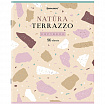 Тетрадь А5, 96 л., BRAUBERG, скоба, клетка, TWIN-лак, "Natura Terrazzo", 404431