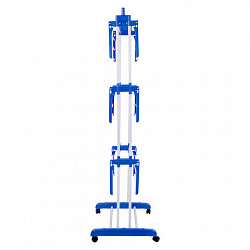 Сушилка напольная для белья раскладная МНОГОФУНКЦИОНАЛЬНАЯ, 3 уровня, на колесах, LAIMA HOME, 607807