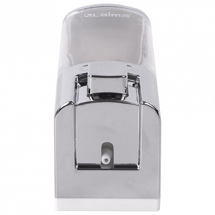 Дозатор для жидкого мыла LAIMA, НАЛИВНОЙ, 0,48 л, хром, ABS-пластик, 605053