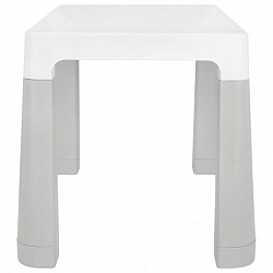 Стол детский + стул BRABIX KIDS CS-003, 2-7 лет, пластик белый + серый, 533292
