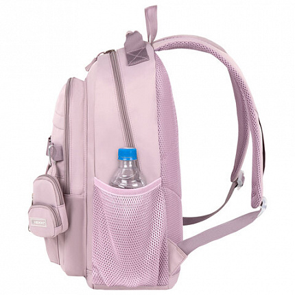 Рюкзак HEIKKI FUSION (ХЕЙКИ) универсальный, 2 отделения, отделение для ноутбука, c КОШЕЛЬКОМ, пыльная роза, 44х31х14 см, 273867