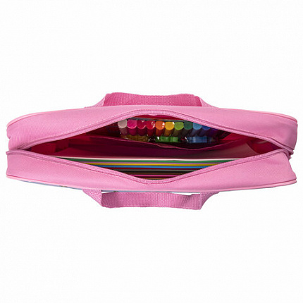 Папка на молнии с ручками BRAUBERG А4, 1 отделение, полиэстер, 80 мм, "Funny panda", 271127