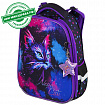 Ранец BRAUBERG PREMIUM, 2 отделения, с брелоком, "Neon cat", 38х29х16 см, 271352