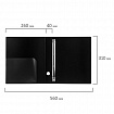 Папка на 4 кольцах BRAUBERG "Стандарт", 40 мм, черная, до 300 листов, 0,9 мм, 221620