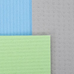 Салфетки губчатые для уборки кухни 15х18 см, ЦЕЛЛЮЛОЗНЫЕ, КОМПЛЕКТ 3 шт., цветные, LAIMA, 700265