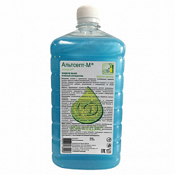 Мыло жидкое дезинфицирующее 1 л, АЛЬТСЕПТ М, крышка