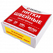 Нитки швейные 40 ЛШ, 200 м, полиэстер, НАБОР 20 шт., черные, в ПОДАРОК иглы, DEVELIA (ДЕВЕЛИЯ), 609622