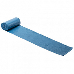 Мешки для мусора LAIMA "ULTRA" 60 л синие, в рулоне 20 шт. прочные, ПВД 25 мкм, 60х70 см, 607687