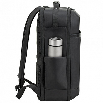 Рюкзак-сумка HEIKKI PRIORITY (ХЕЙКИ) с отделением для ноутбука, 2 отд., черный, 45x31x15 см, 272587