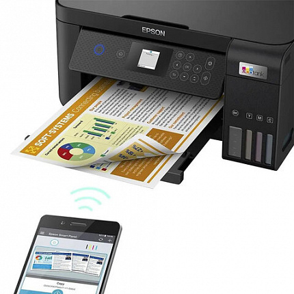 МФУ струйное EPSON L4260 "3 в 1", А4, 33 стр./мин, 5760x1440, ЖК-дисплей, Wi-Fi, СНПЧ, C11CJ63513