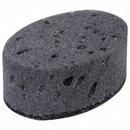 Губки для посуды 9,5х6,5х3,5 см, КОМПЛЕКТ 6 шт., OVAL BLACK, КРУПНОПОРИСТЫЙ поролон с абразивным слоем, LAIMA, 608649