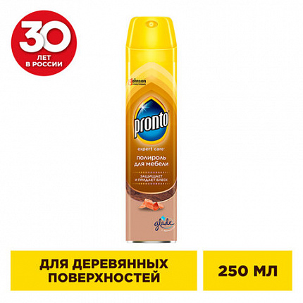 Полироль для мебели и деревянных поверхностей 250 мл, PRONTO (Пронто), аэрозоль, 864905