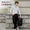 Рюкзак HEIKKI HIGH TECH (ХЕЙКИ) с отделением для ноутбука, USB-порт, черный, 46x30x10 см, 272588