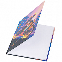 Дневник 1-4 класс 48 л., твердый, BRAUBERG, выборочный лак, с подсказом, "Крутой байк", 107159