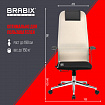 Кресло офисное BRABIX PREMIUM "Ultimate EX-801" хром, плотная двойная сетка Х2, черное/бежевое, 532919