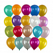 Шары воздушные 30 см, 50 штук, "МЕТАЛЛИК", ассорти, BRAUBERG KIDS, 591882