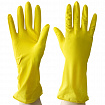 Перчатки МНОГОРАЗОВЫЕ латексные AVIORA, размер 8-9, L (большой), желтые, вес 36 г, 402-568