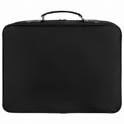 Сумка портфель BRAUBERG PROCESSOR с отделением для ноутбука 13-14", откидная крышка, "Profi", черная, 28х37х7 см, 240440