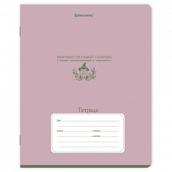Тетрадь 18л. BRAUBERG линия, обложка картон, PHRASES, 107785