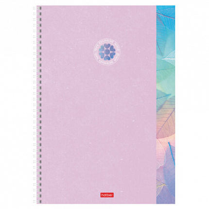 Тетрадь А4 96 л., HATBER, гребень, клетка, обложка картон, "Вдохновение вокруг" (микс в спайке), 088815, 96Т4В1гр