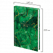 Ежедневник датированный 2026 145х215 мм, А5, STAFF, ламинированная обложка, "Green Marble", 117315