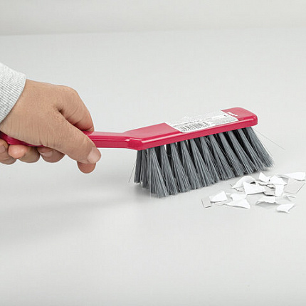 Щетка-сметка для уборки, ручка 16 см, длина щетины 5 см, ширина 4 см, пластик, цвет ассорти, YORK, 60010